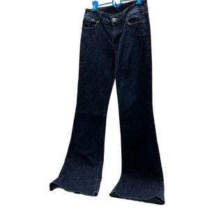 Tallwater USA Kat Flare Jeans Women's Size 8 Inseam 37 Pitch Indigo Dark Wash